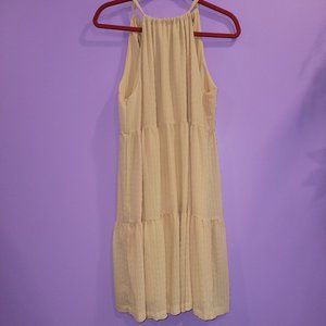 A New Day  High Neck Yellow Sleeveless Dress